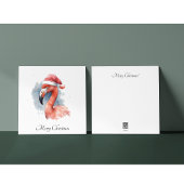 Kerstmis Flamingo aanpasbaar Feestdagenkaart