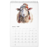 Kerstmis Flamingo aanpasbaar Kalender (Jan 2027)
