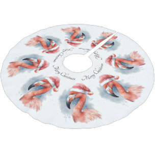 Kerstmis Flamingo, aanpasbaar Kerstboom Rok