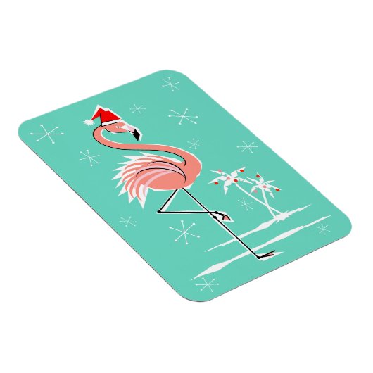 Kerstmis Flamingo magneet flexibel (Rechterzijde)