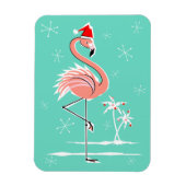 Kerstmis Flamingo magneet flexibel (Verticaal)