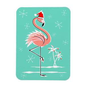 Kerstmis Flamingo magneet flexibel