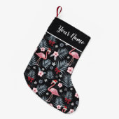 Kerstmis Flamingo Name Small kerstaking Kleine Kerstsok (Voorkant (Hangend))