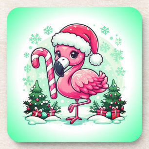 Kerstmis Flamingo Sublimatie Clipart-10424 Bier Onderzetter