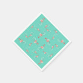 Kerstmis Flamingo Twist papieren servet (Hoek)