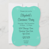 Kerstmis Flamingo 'uitnodiging' beugel verticaal Kaart (Achterkant)