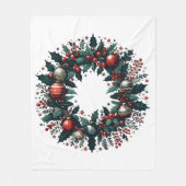 Kerstmis Fleece Deken (Voorkant)