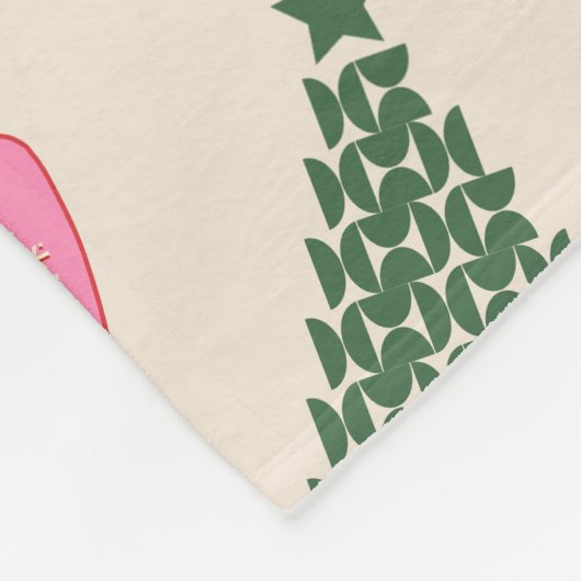 Kerstmis Fleece Deken (Hoek)