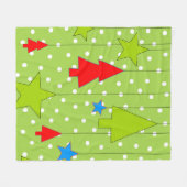 Kerstmis Fleece Deken (Voorkant (Horizontaal))