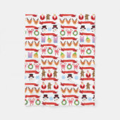Kerstmis Fleece Deken (Voorkant)