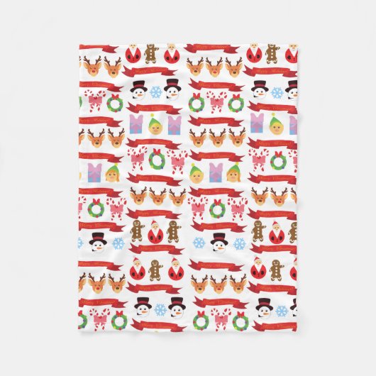 Kerstmis Fleece Deken (Voorkant)