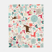 Kerstmis Fleece Deken (Voorkant)