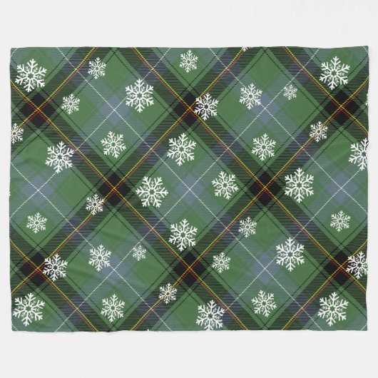 Kerstmis Fleece Deken (Voorkant (Horizontaal))