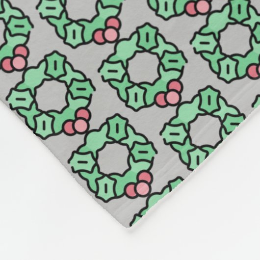 kerstmis fleece deken (Hoek)