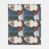 Kerstmis Fleece Deken (Voorkant)