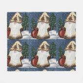 Kerstmis Fleece Deken (Voorkant (Horizontaal))