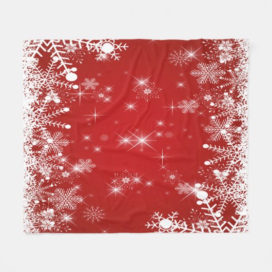 Kerstmis Fleece Deken (Voorkant (Horizontaal))