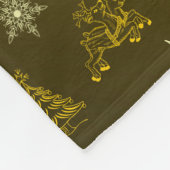 kerstmis fleece deken name sjabloon (Hoek)