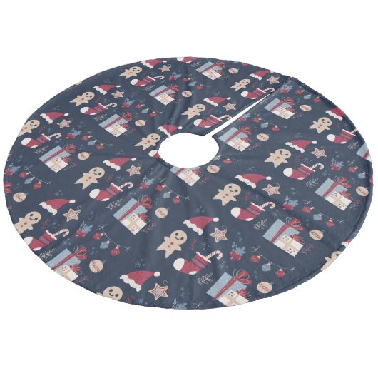 Kerstmis Fleece Kerstboom Rok (Gekanteld)