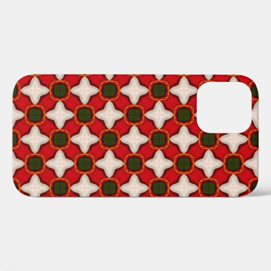 kerstmis fleece vilt background  geomet Case-Mate iPhone case (Achterkant (horizontaal))