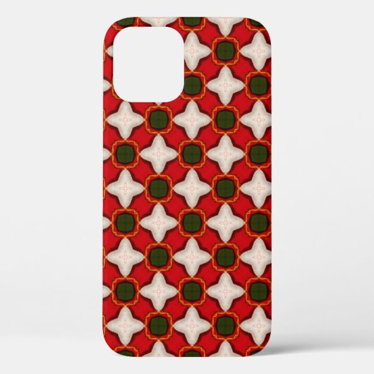 kerstmis fleece vilt background  geomet Case-Mate iPhone case (Achterkant)