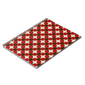 kerstmis fleece vilt background geomet notitieboek (Linkerzijde)