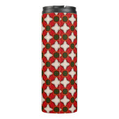 kerstmis fleece vilt background geomet thermosbeker (Achterkant)