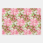 Kerstmis: Floral Holiday Inpakpapier Vel (Voorkant 2)