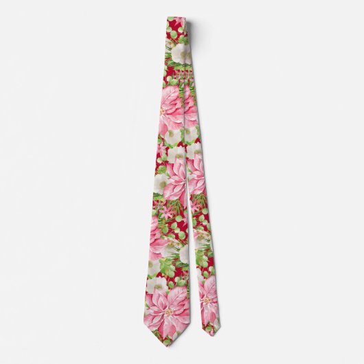 Kerstmis: Floral Holiday Stropdas (Voorkant)