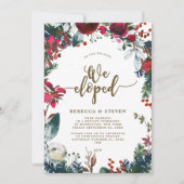 kerstmis floral modern we ontwikkelden uitnodiging (Voorkant)