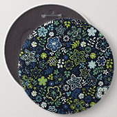 Kerstmis - Florentijnse 3D-wandkunst Ronde Button 6,0 Cm (Voorkant /achterkant)