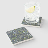 Kerstmis - Florentijnse 3D-wandkunst Stenen Onderzetter (Zijkant)