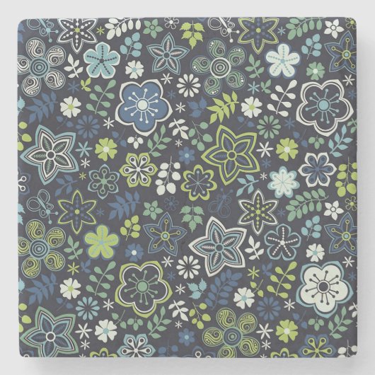 Kerstmis - Florentijnse 3D-wandkunst Stenen Onderzetter (Voorkant)