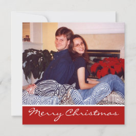 Kerstmis Flurry Feestdagenkaart