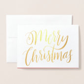 Kerstmis folie fotokaart folie kaarten (Voorkant met envelop)