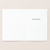 Kerstmis Folie Kaarten (Binnen)