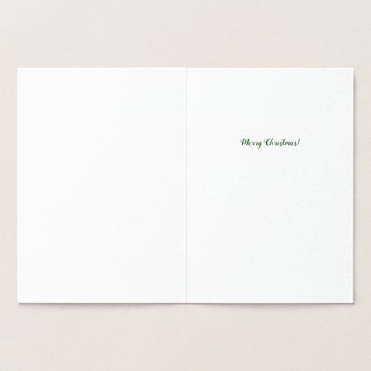 Kerstmis Folie Kaarten (Binnen)