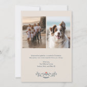 Kerstmis Folk Art Vakantie Fotokaart Kaart (Achterkant)