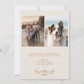 Kerstmis Folk Art Vakantie Fotokaart Kaart (Achterkant)