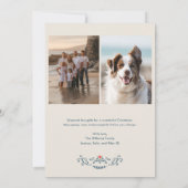 Kerstmis Folk Art Vakantie Fotokaart Kaart (Achterkant)