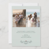 Kerstmis Folk Art Vakantie Fotokaart Kaart (Achterkant)