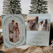 Kerstmis Folk Art Vakantie Fotokaart Kaart