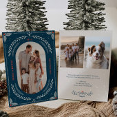 Kerstmis Folk Art Vakantie Fotokaart Kaart