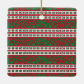 Kerstmis Folk Song I Latvieu Tautasdziesma Keramisch Ornament (Achterkant)