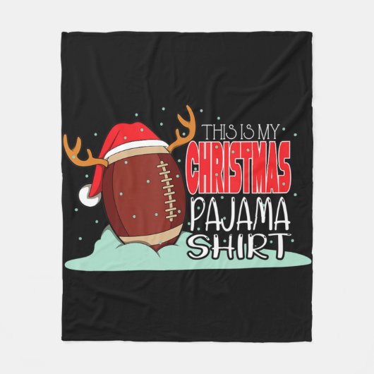 Kerstmis Football - Koopkerstkerstkerstfeest Fleece Deken (Voorkant)