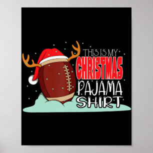 Kerstmis Football - Koopkerstkerstkerstfeest Poster