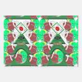Kerstmis, Football, papierbladen voor katten Inpakpapier Vel (Voorkant 3)