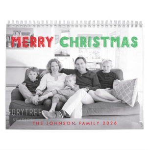 Kerstmis Foto Agenda voor 2026 Kalender