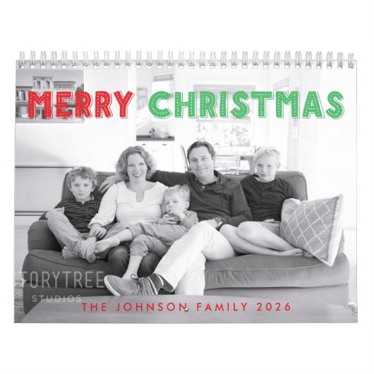 Kerstmis Foto Agenda voor 2026 Kalender (Hoes)