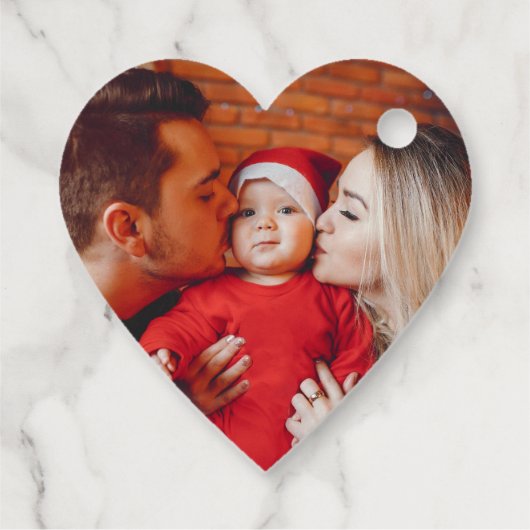 Kerstmis Foto Boho Krijtbord Sneeuwvlokken Bedankjes Labels (Achterkant)